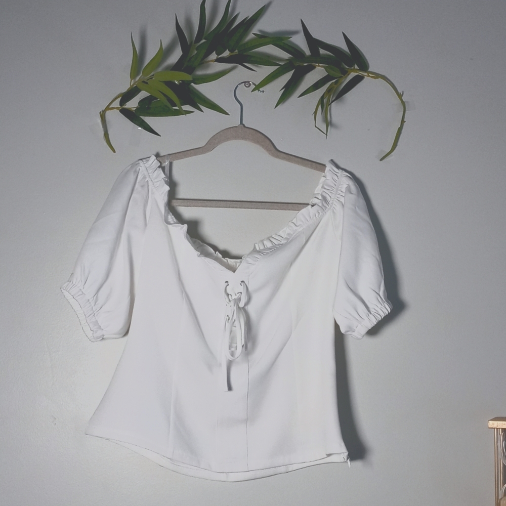 Boohoo Off Shoulder , Corset Lace Top